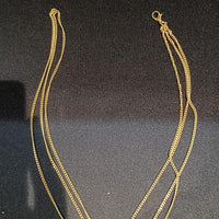 Gold Plated Pearl Layer Necklace