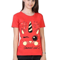 Women's Cotton Printed T-Shirt