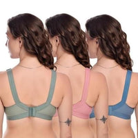Full Coverage Non Padded Bra Pack of 3