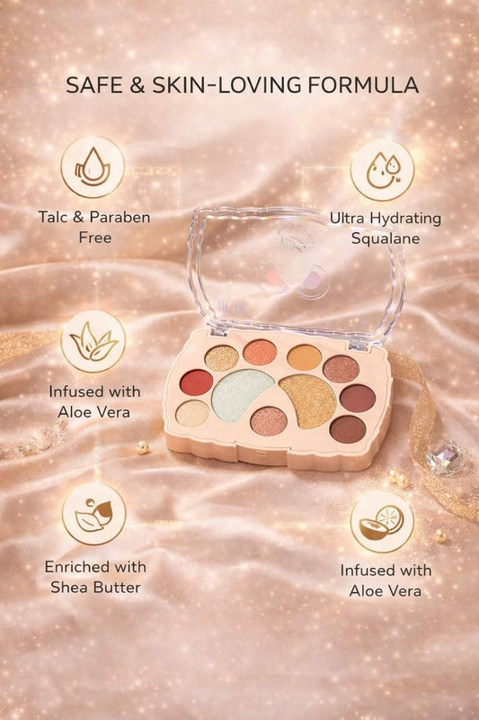 Eyeshadow Palette Shimmer & Glitter Shades �(Pack of 1)