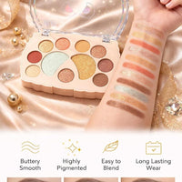 Eyeshadow Palette Shimmer & Glitter Shades �(Pack of 1)